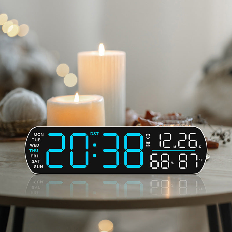 Digital Wall Clock with Multifunctional Display Bowlift