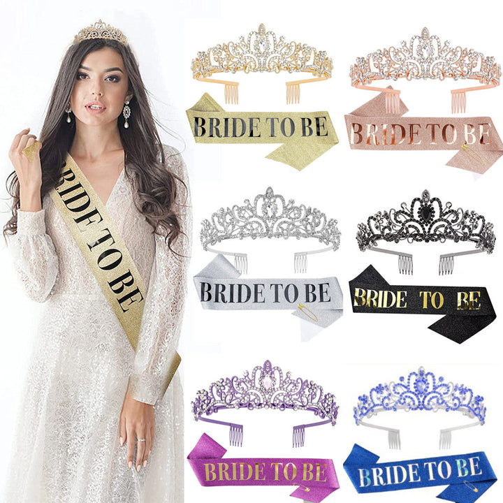 Ladies Crystal Embellished Bridal Tiara Bowlift