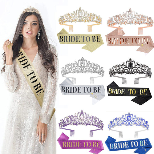 Ladies Crystal Embellished Bridal Tiara Bowlift
