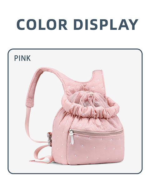 Drawstring Closure Casual Backpack Bowlift