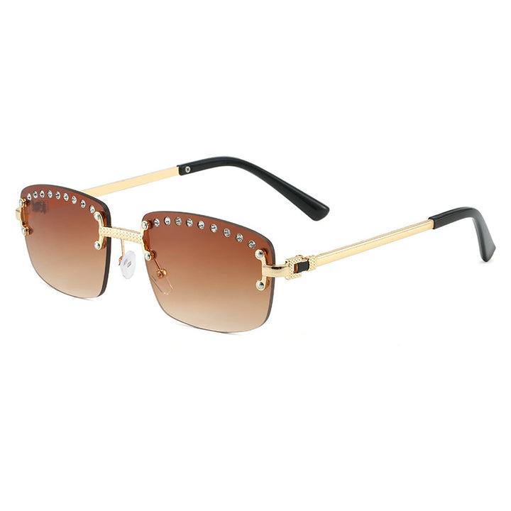 Ladies elegant sunglasses with sparkling crystal accents Bowlift