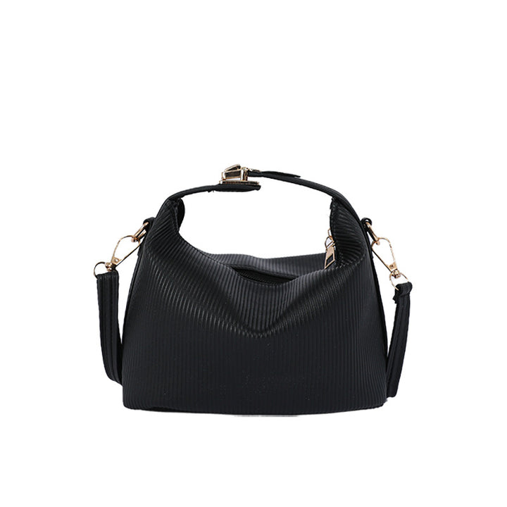 WoTextured Ribbed Handbag Bowlift