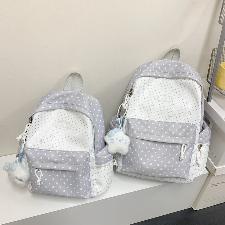 Star-Printed Children's Backpack Bowlift