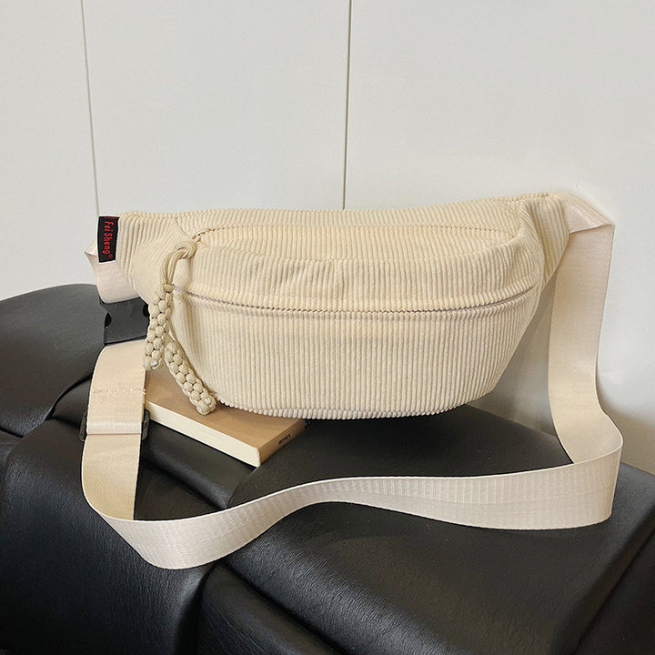 WoTrendy Corduroy Crossbody Bag Bowlift