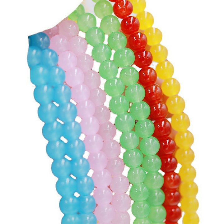 Decorative Glass Bead Necklace Bowlift