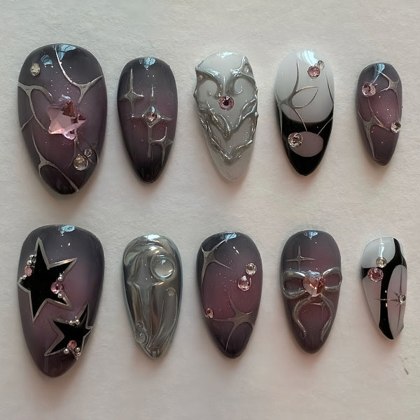Thematic Artisan Press-On Nail Set Bowlift