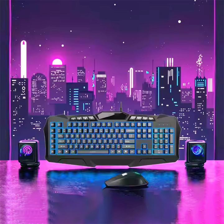 Gaming Keyboard and Precise Mouse Set Bowlift