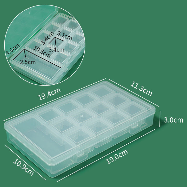 Transparent Multi-Compartment Craft Storage Organizer Bowlift