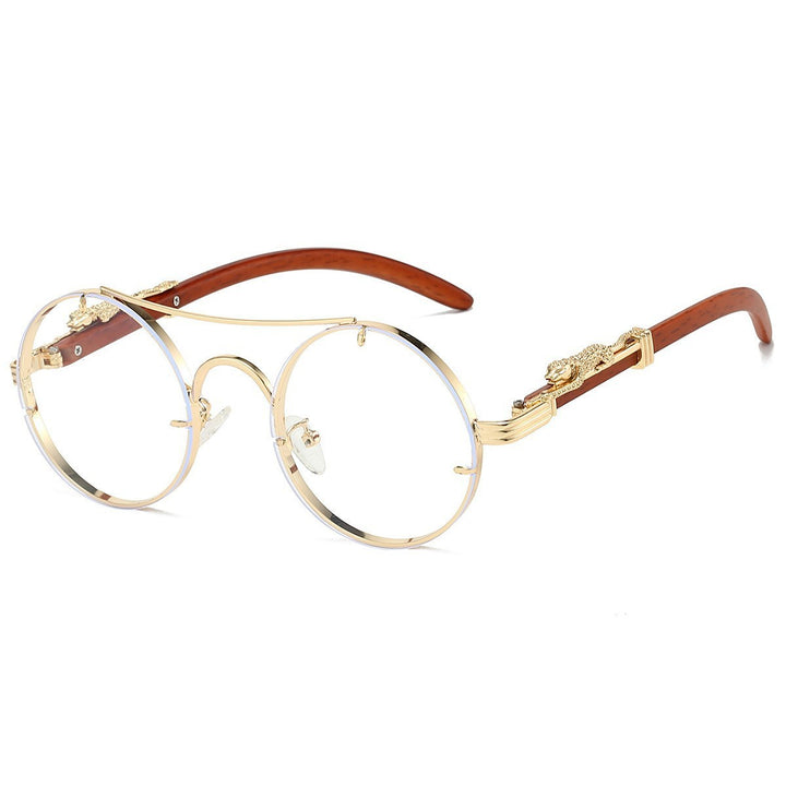 Luxury Vintage-Inspired Round Sunglasses
