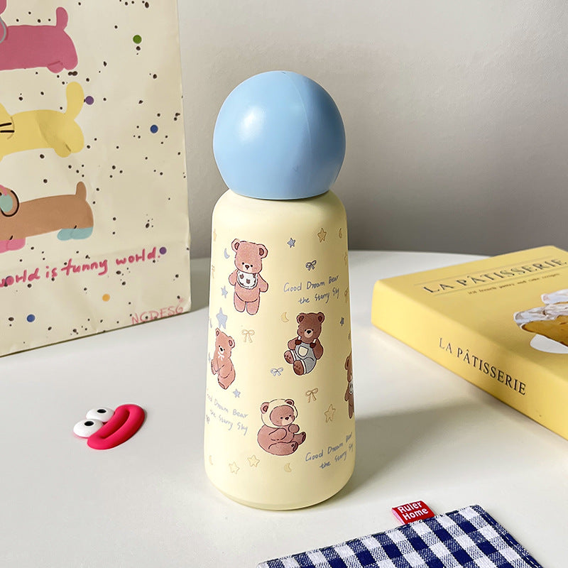 Women's Insulated Bottle with Cute Bear Design Bowlift