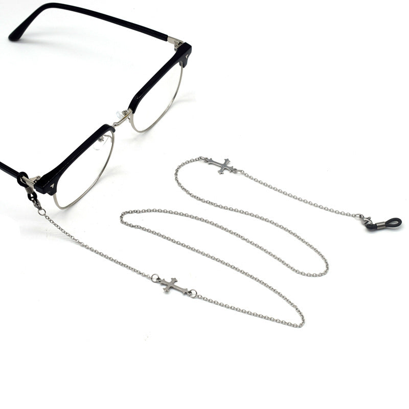 Stylish Cross-Designed Eyewear Chain Bowlift