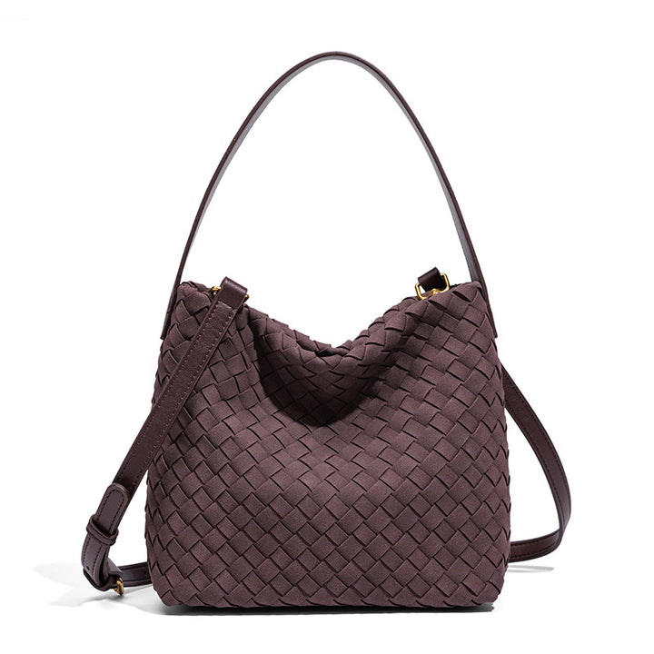 Textured Vegan Leather Crossbody Bag Bowlift