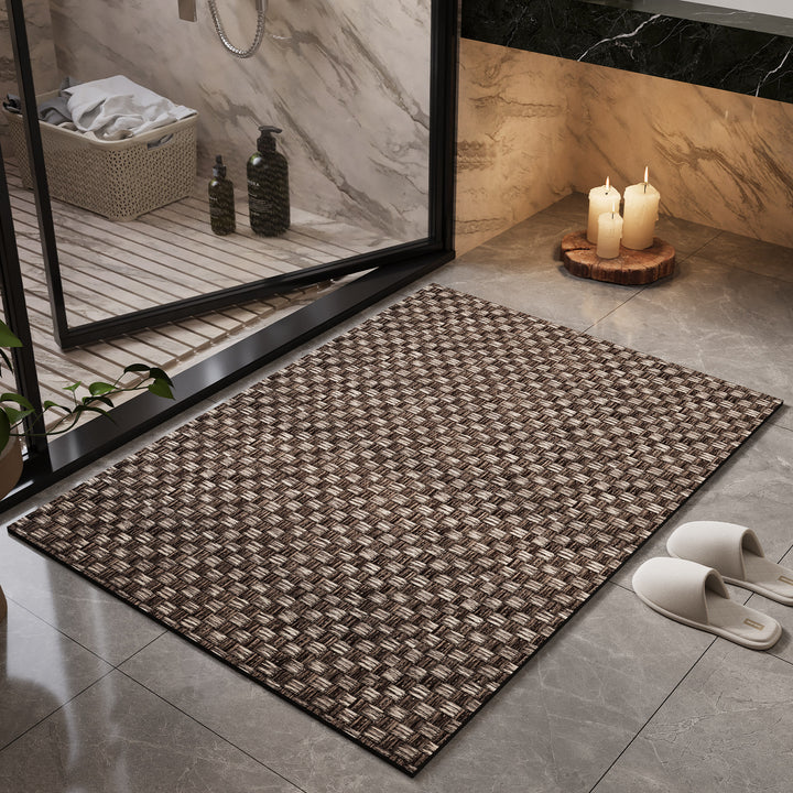 Natural Fiber Bath Mat Bowlift