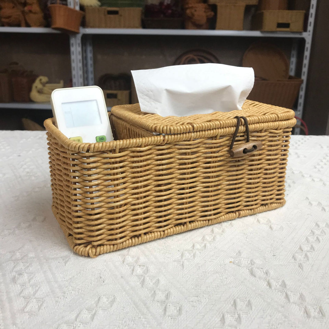 Woven Tissue Box Holder Bowlift