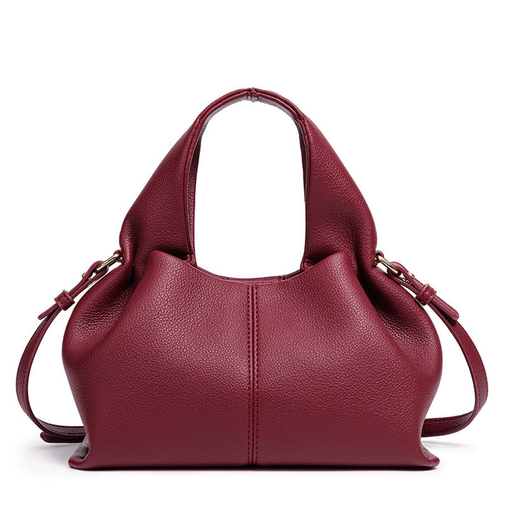 Chic Structured Leather Handbag Bowlift