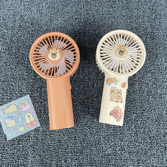 Unisex Portable Hand Fan with Cute Animal Design and USB Charging Function Bowlift