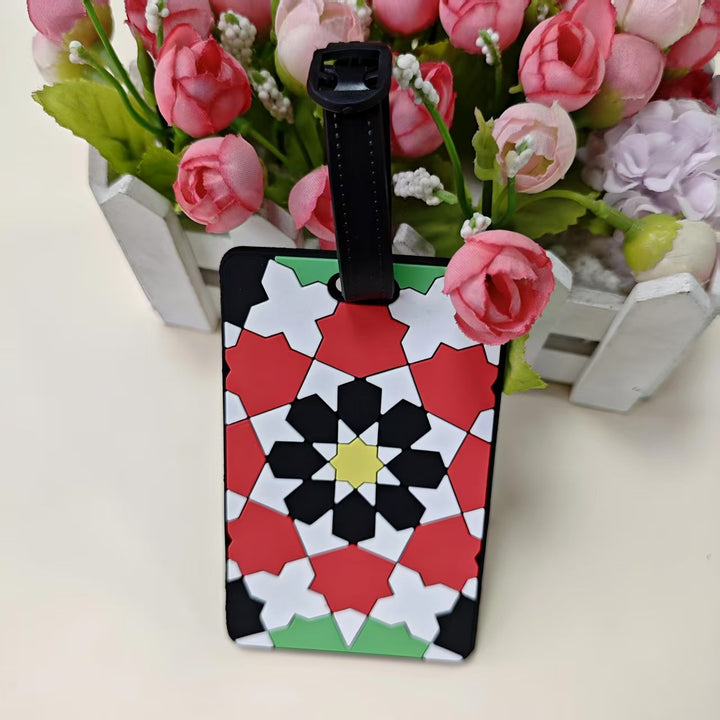 Unisex Geometric Patterned Luggage Identifier Bowlift