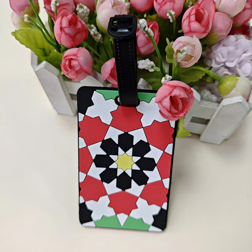 Unisex Geometric Patterned Luggage Identifier Bowlift