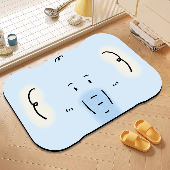 Cute Cat-Themed Bath Mat Bowlift