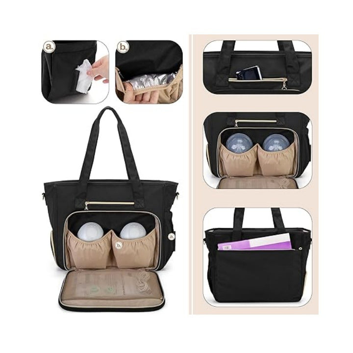 Multifunctional diaper bag with insulated compartments Bowlift