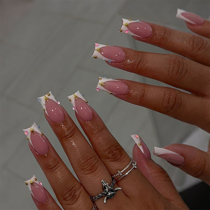 Decorative Press-On Nails with 3D Accents Bowlift