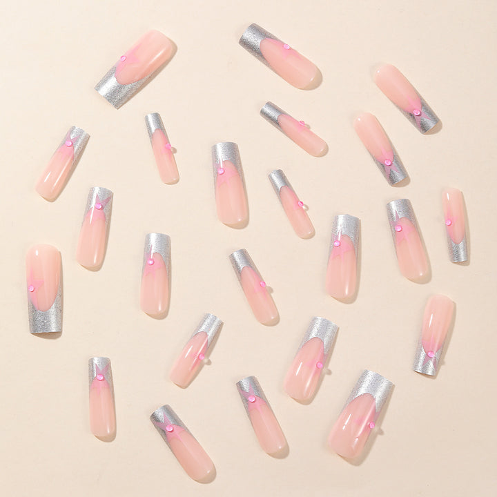 3D Star Accented Nail Art Extensions Bowlift