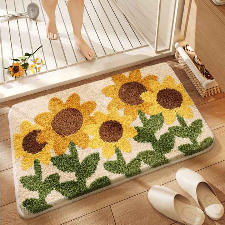 Soft Textured Bathroom Rug Bowlift
