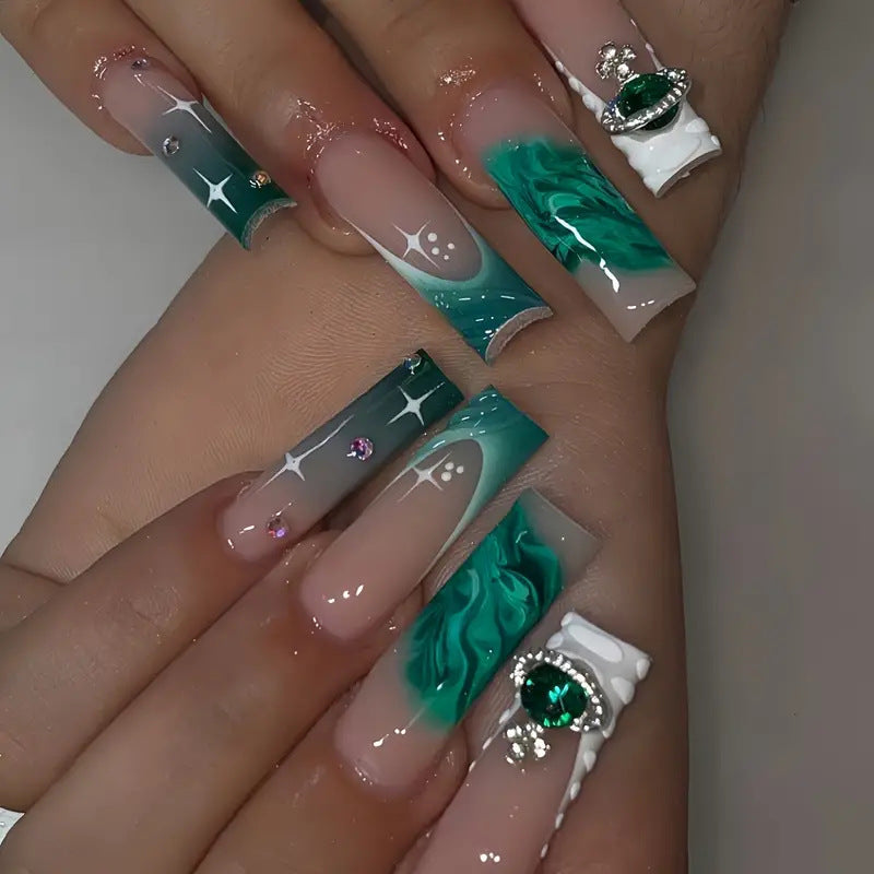 Artistic Press-On Nail Art Extensions Bowlift