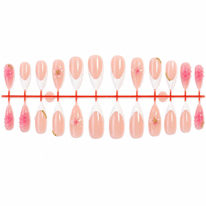 Decorative Premium Press-On Nail Art Set Bowlift