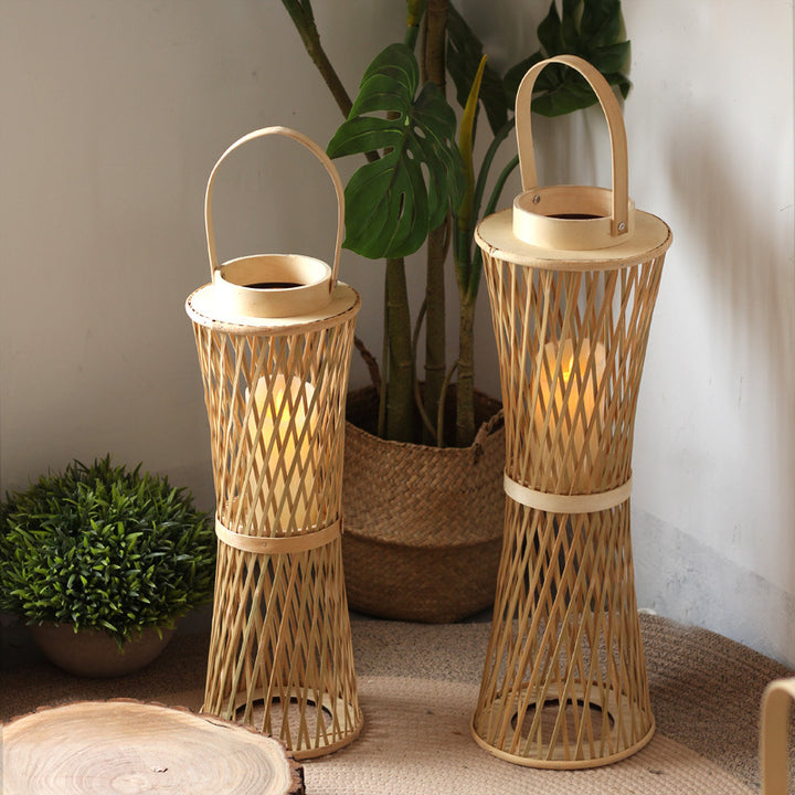 Elegant Lantern made of Rattan Bowlift