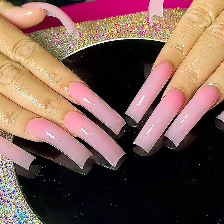 Ombre Press-On Nails Bowlift