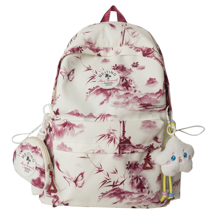 Artistic Printed Backpack Bowlift
