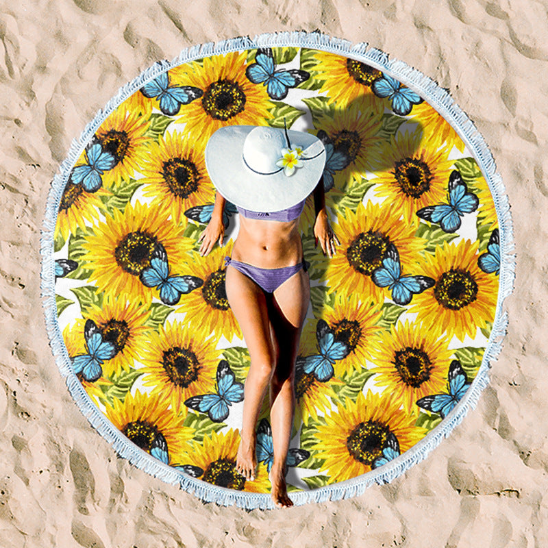Rundstrand towel with unique sunset design Bowlift