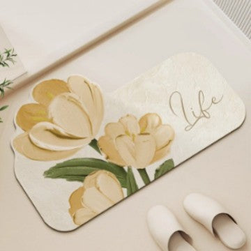 Leaf-Shaped Decorative Area Rug