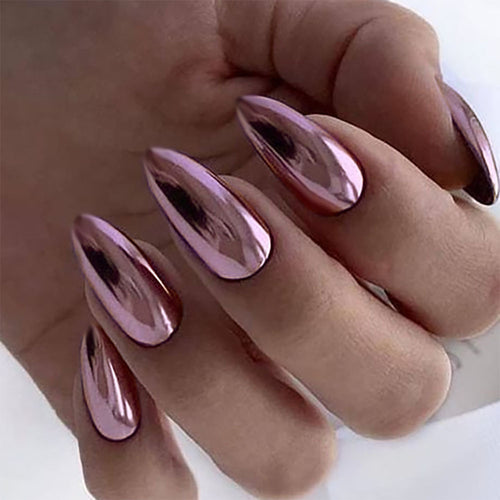 Elegant Mirror Finish Press-On Nails Bowlift