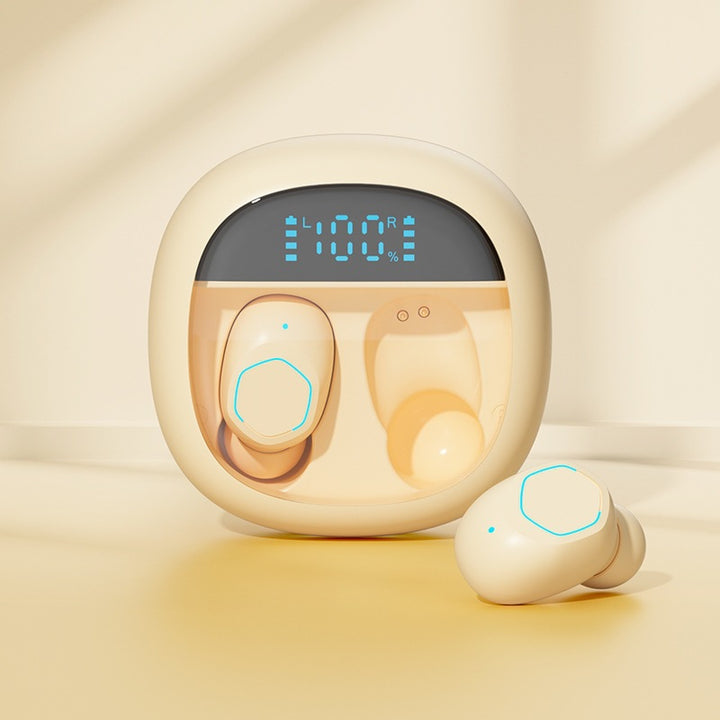 Wireless In-Ear Headphones with Intelligent Battery Indicator and Ergonomic Design Bowlift