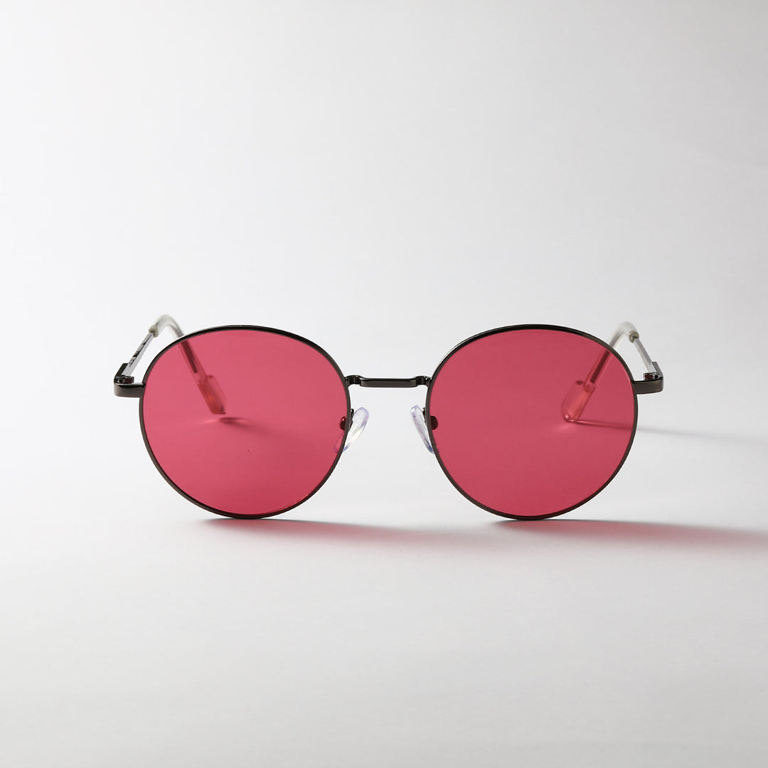 Women round sunglasses with luxurious metal frame and UV protection Bowlift