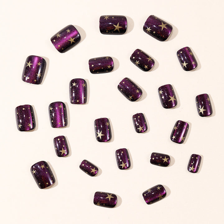 Starry Night Nail Art Design Bowlift