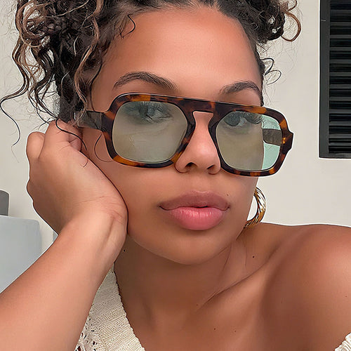 Men's Bold Retro-Inspired Square Sunglasses Bowlift