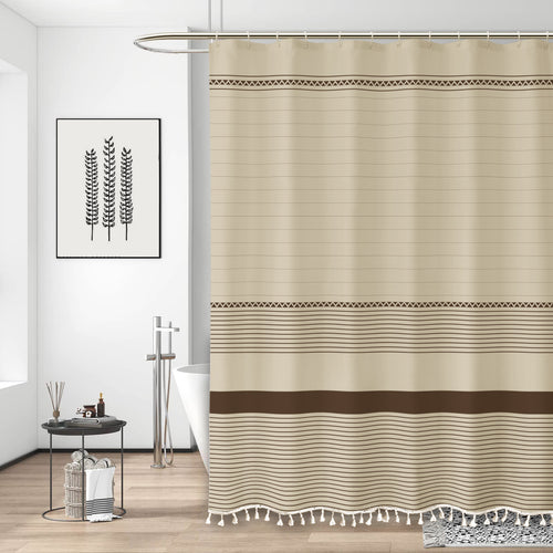 Decorative Bathroom Shower Curtain Bowlift