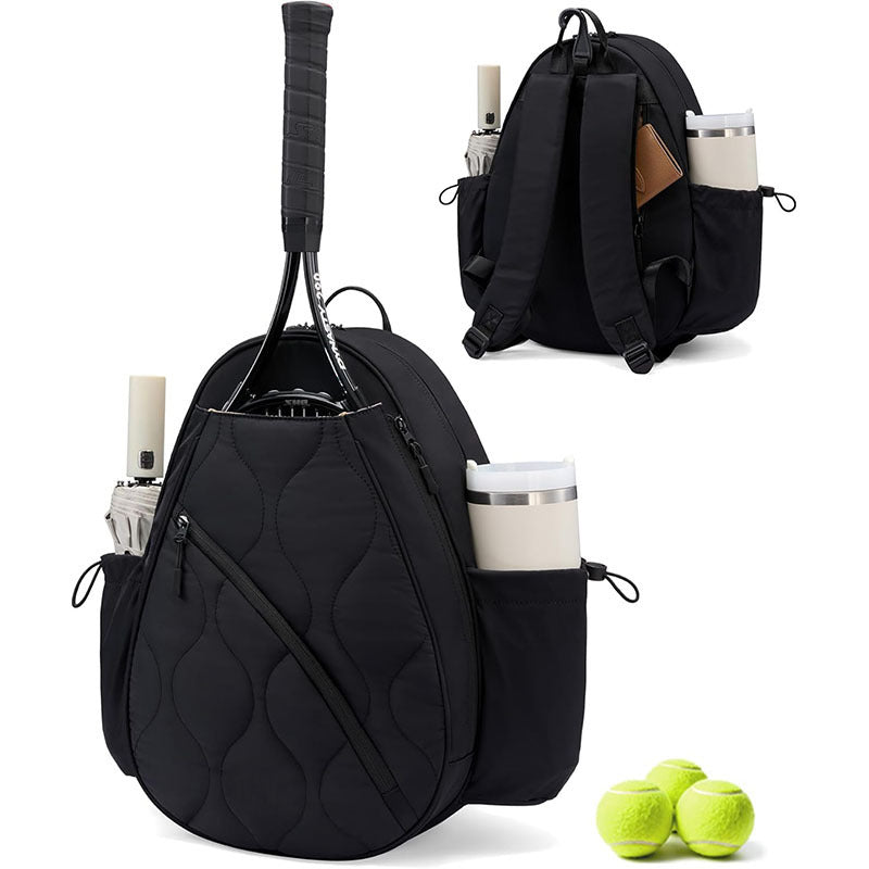 Quilted Tennis Racket Backpack Bowlift