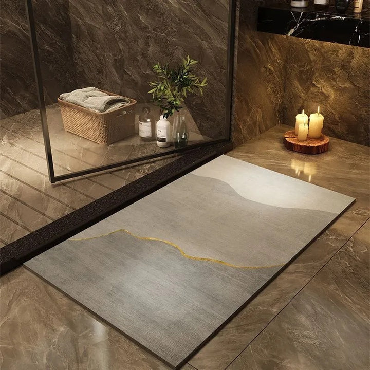 Modern Geometric Bath Mat Bowlift