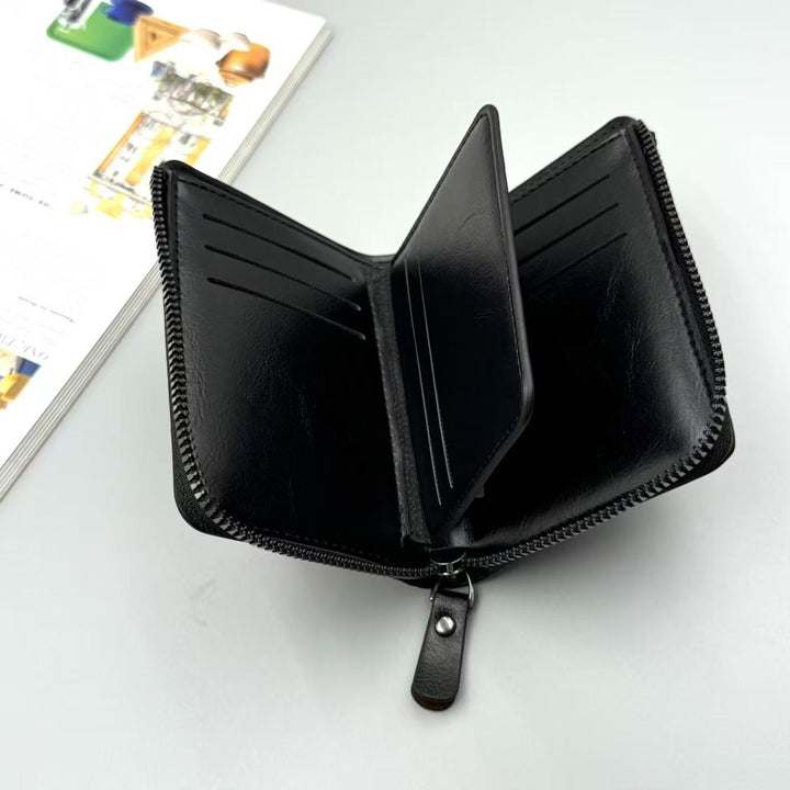 Premium Leather Zipper Wallet