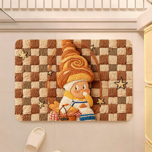 Whimsical Bakery-Themed Decorative Area Rug