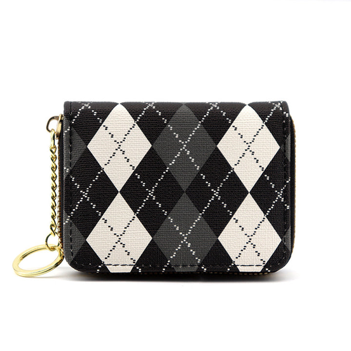 Elegant Argyle Pattern Coin Purse
