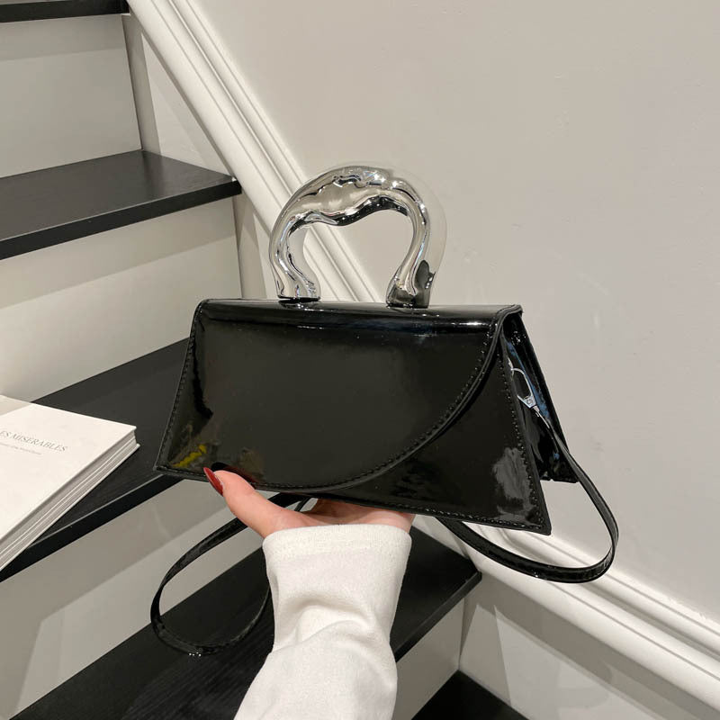 WoChic Patent Leather Handheld Purse Bowlift