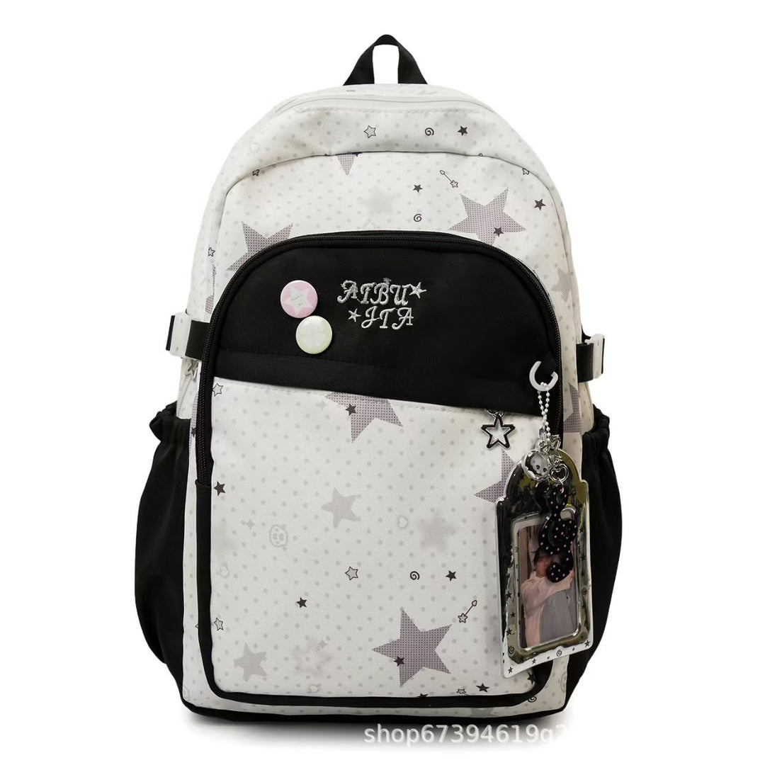 Stylish Star Patterned Backpack Bowlift