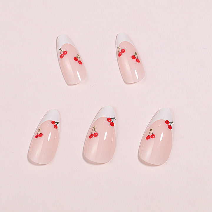 Artistic Cherry Blossom Press-On Nails Bowlift