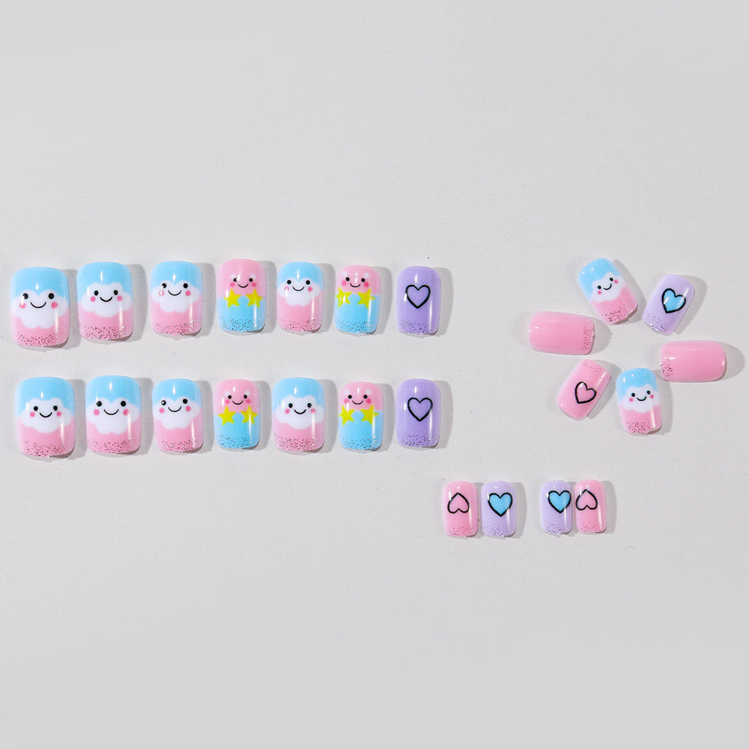 Playful Cloud-Themed Nail Art Kit Bowlift