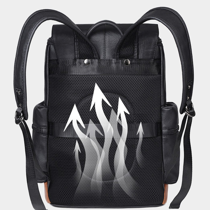 Elegant Backpack Made of Durable Synthetic Leather Bowlift